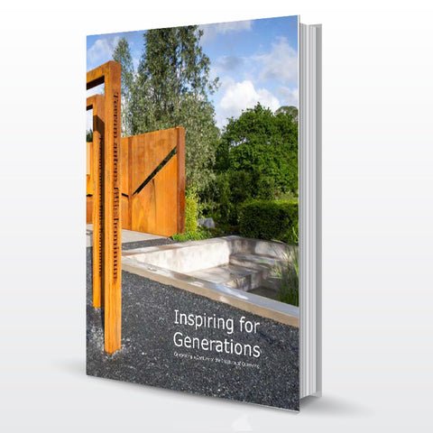 'Inspiring for Generations: Celebrating a Century of the Institute of Quarrying' book with descriptions of gardens by Paul Hervey-Brookes.
